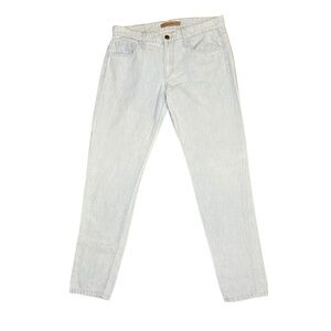 Joe’s Light Wash Cotton and Linen Easy High Water Jeans